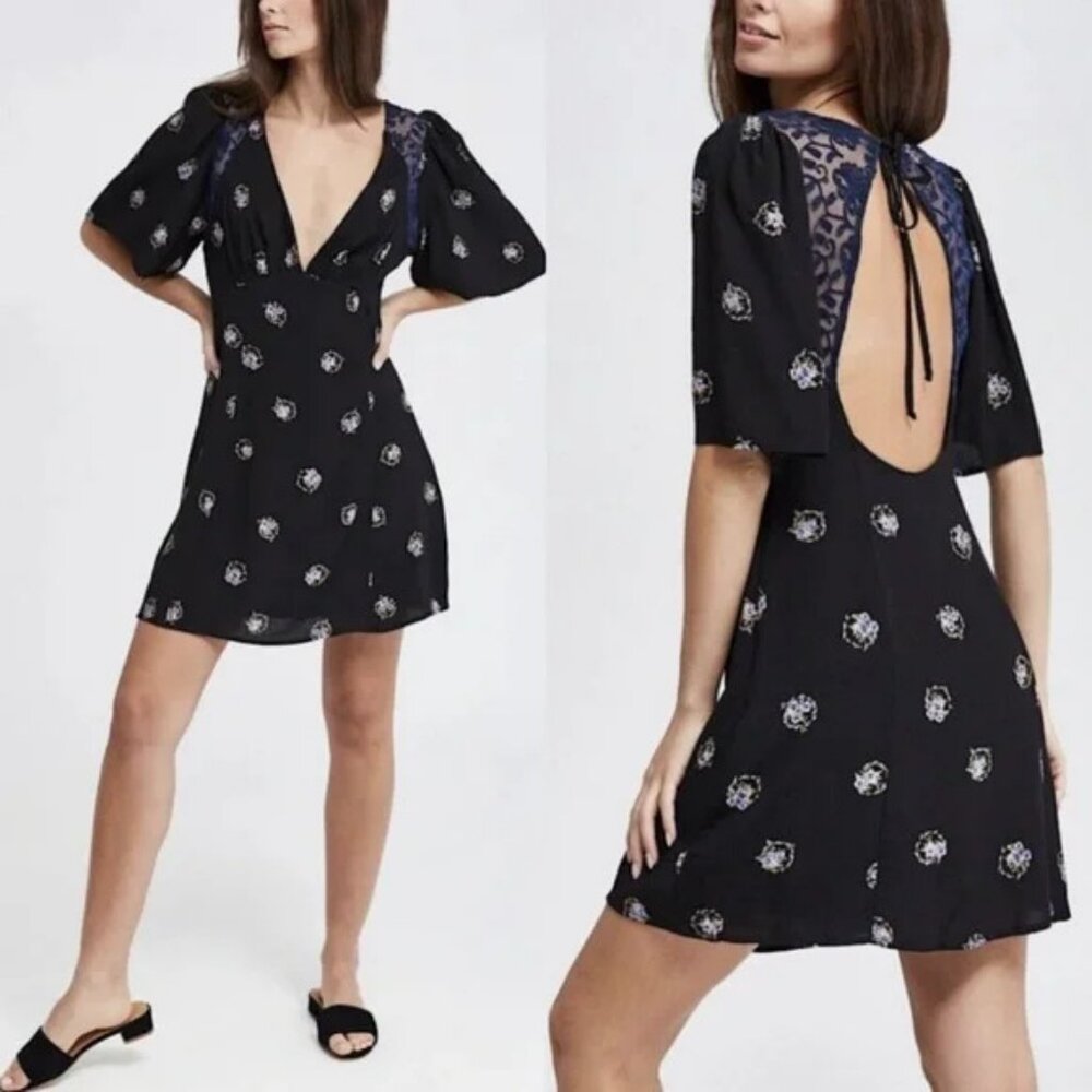 Free People Mockingbird Mini Dress Size 6.
